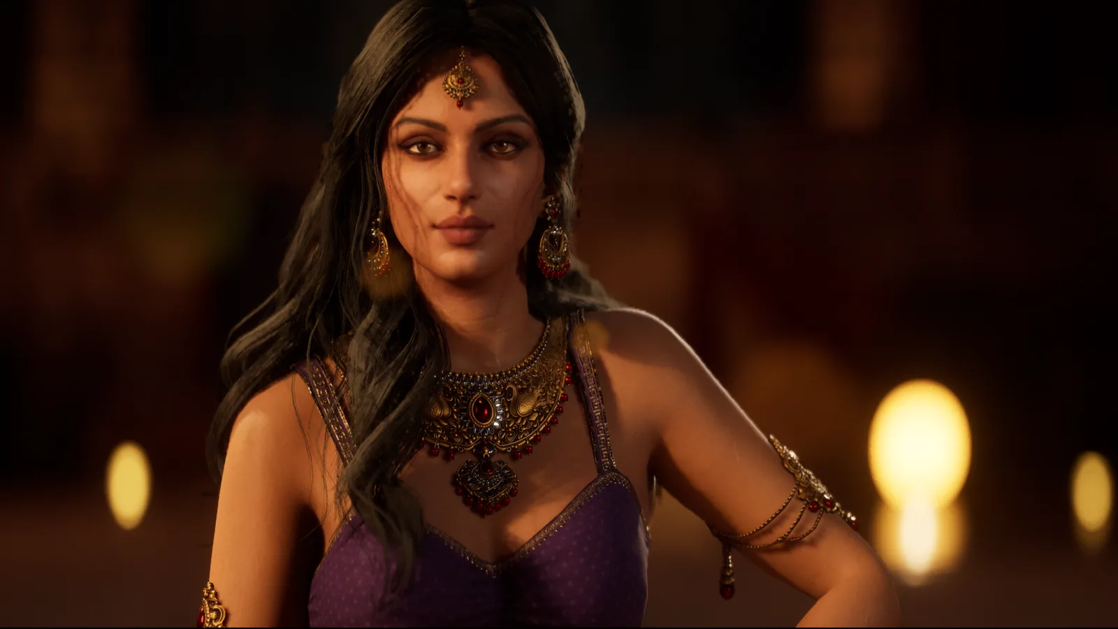 A royal figure in ornate jewellery